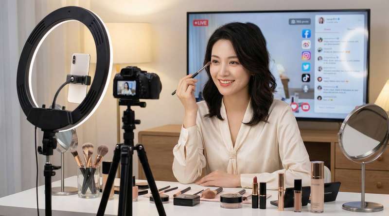 抖音揭秘美妆直播视频